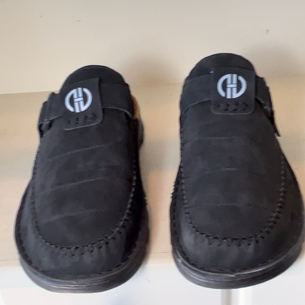 JEBUKTXE Men’s Leather Slip On Clogs Sandals Size 10.5 - Picture 4 of 11